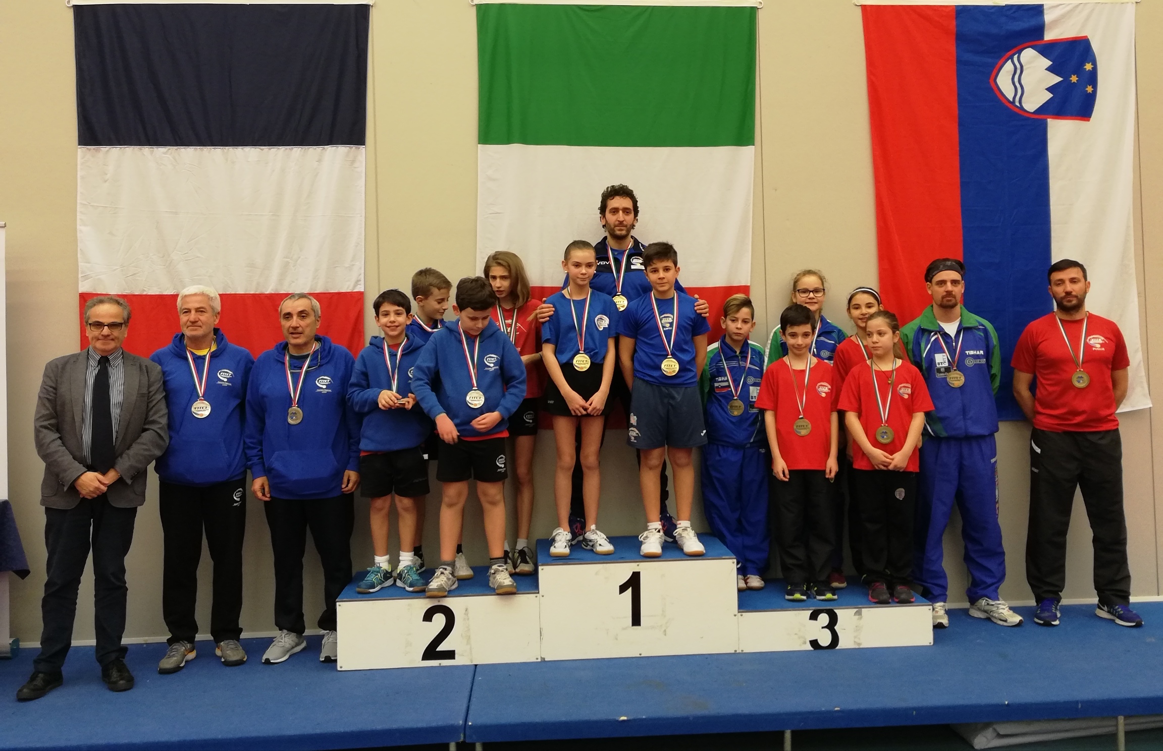 Podio Trofeo Transalpino 2019 gara a squadre