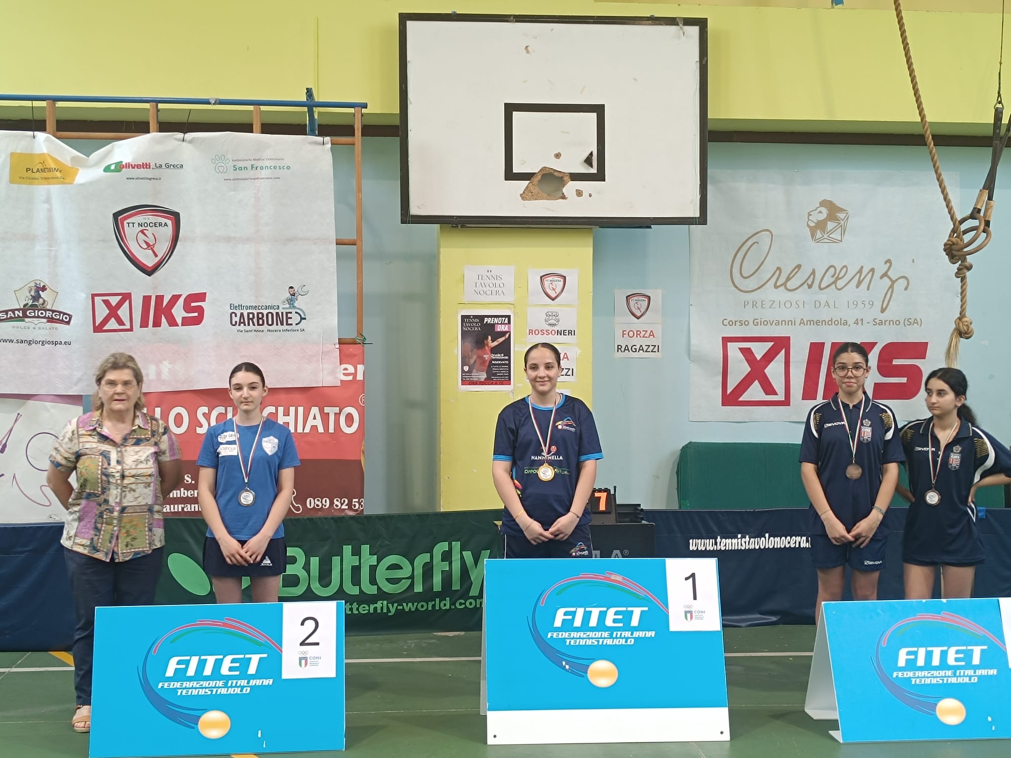 trofeo coni premiazione femminile