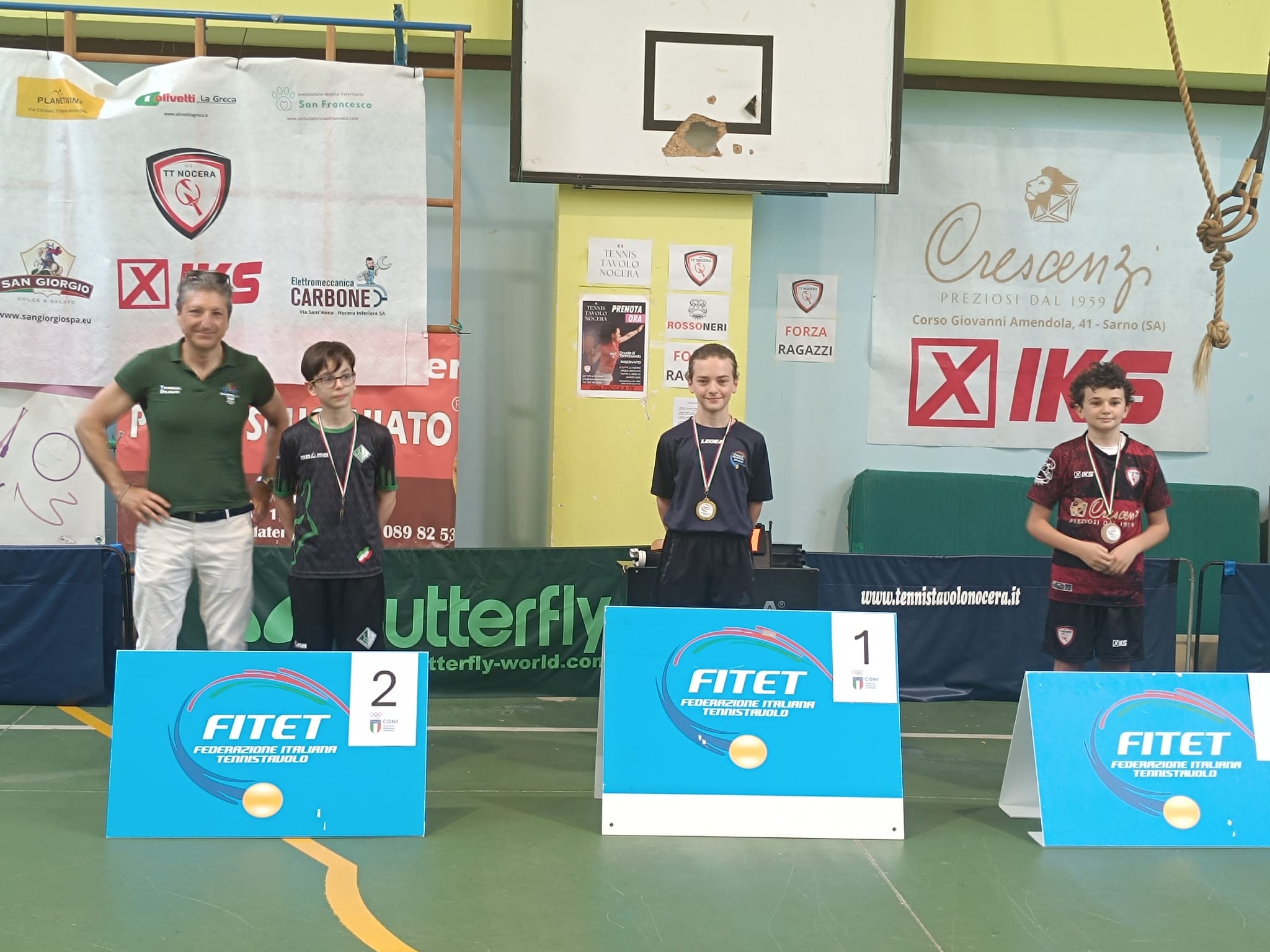 trofeo coni premiazione maschile