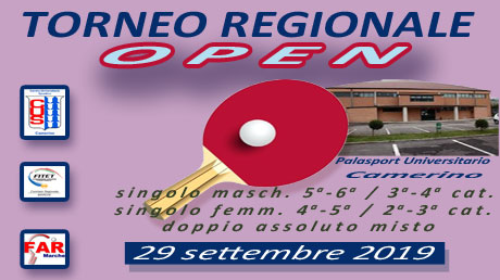 1° T.R. Open - Camerino 29.09.2019