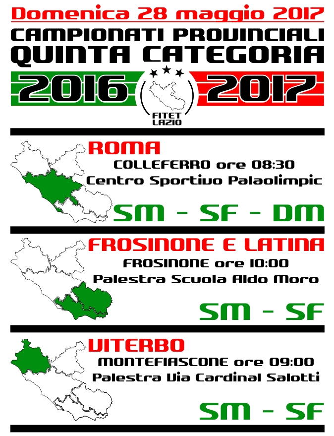 Ante Provinciali 2016 17