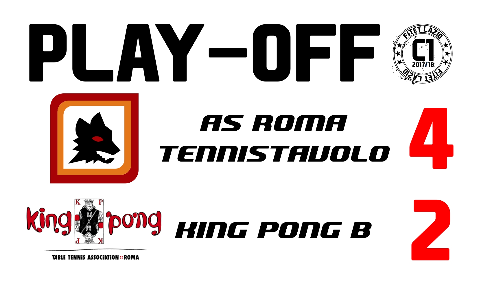 Play OffC2 ASRoma KingPong 30 04 2017