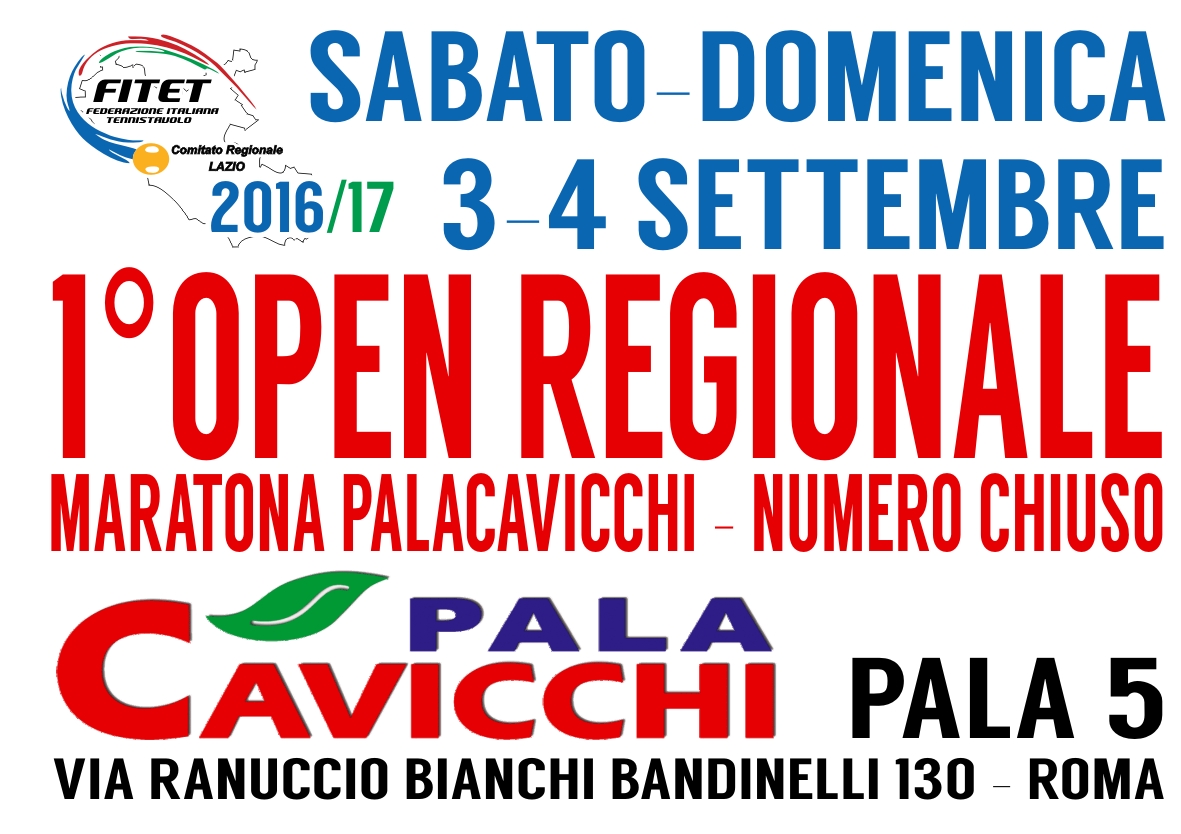 1OpenRegionale 1617 3e4settembre2016