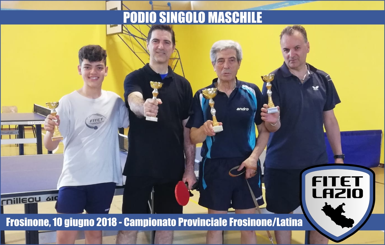Frosinone Podio Allegretti Campione Singolo