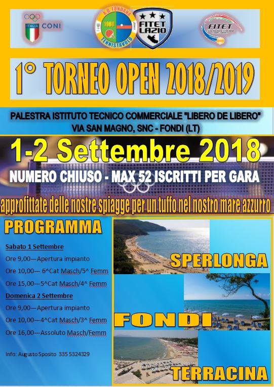 Locandina 1 Open 18 19