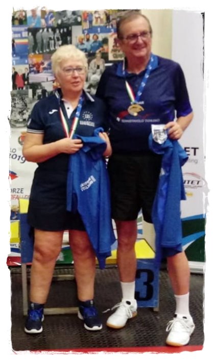 Podio doppio misto Over 70 Orbetello 2019