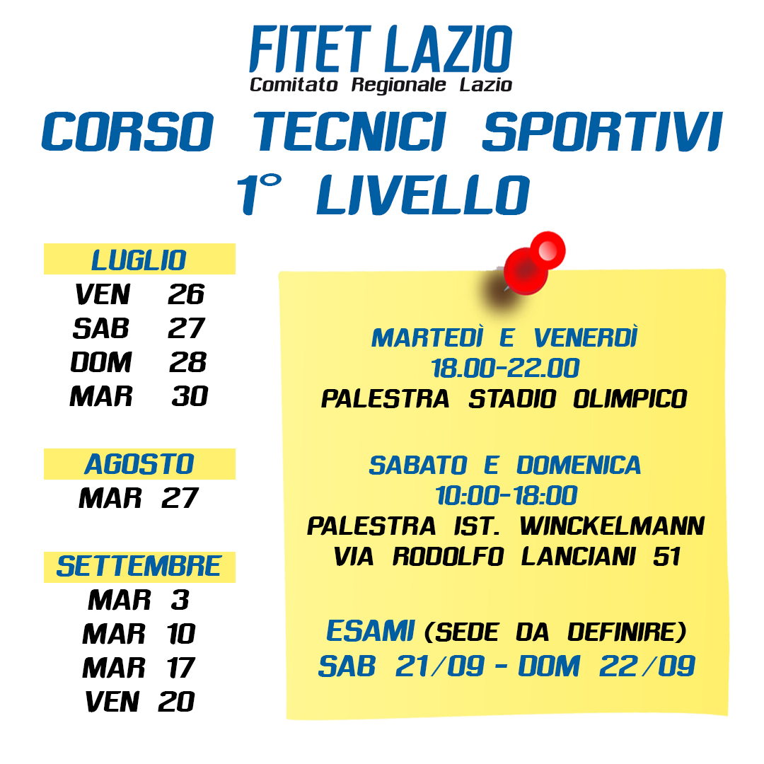 Corso Tecnici 03 07 19