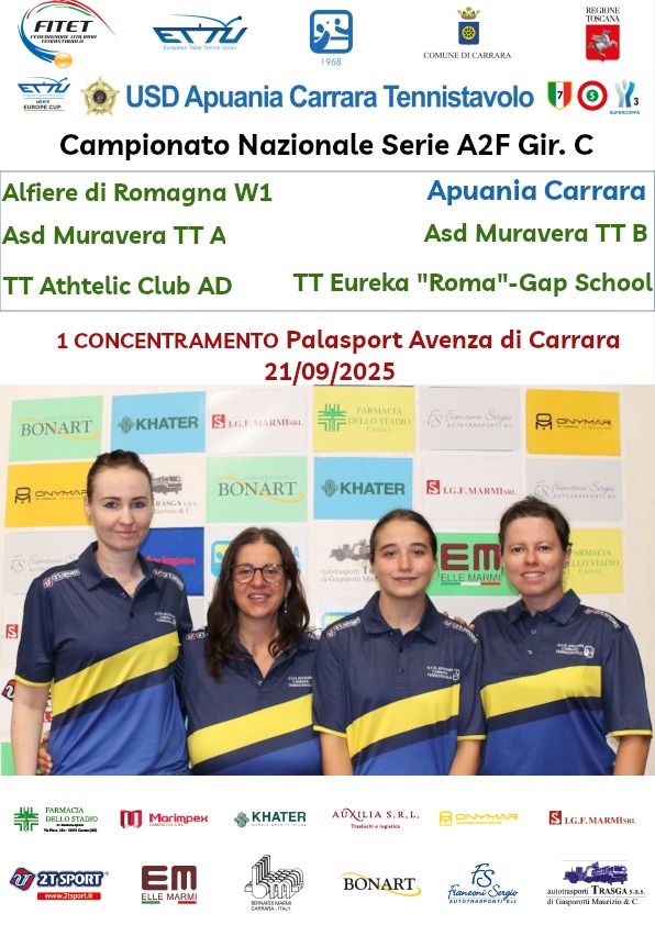 Locandina Serie A2F 1mo concentramento